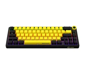 LORGAR KBP70MW (US) Schwarz/Gelb / Kabellose Gaming-Tastatur 65% / US / 2,4 GHz / BT 5.0 / RGB
