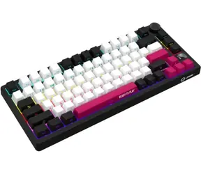 LORGAR KBP7075W (US) Schwarz/Rot / Kabellose Gaming-Tastatur 75% / US / 2,4 GHz / BT 5.0 / RGB