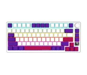 LORGAR KBP7075W (US) weiße kabellose Gaming-Tastatur 75% / US / 2,4 GHz / BT 5.0 / RGB