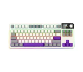 LORGAR KBP70TKLW (CZ&SK) beige / kabellose Gaming-Tastatur 75% / CZ&SK / 2,4 GHz / BT 5.0 / RGB