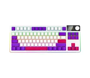 LORGAR KBP70TKLW (CZ&SK) weiße kabellose Gaming-Tastatur 75% / CZ&SK / 2,4 GHz / BT 5.0 / RGB