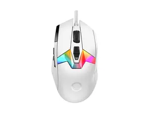LORGAR MSP80 weiß / Kabelgebundene Gaming-Maus / USB-A / 26000 DPI / RGB