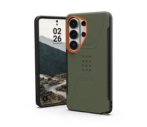 UAG Civilian Rückseite für Samsung Galaxy S26 Ultra, olivgrün/orange