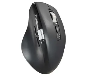 YENKEE YMS 2095B SPIN schwarz / kabellose Maus / optisch / 4800 DPI / 7 Tasten / 2,4 GHz / Bluetooth 5.1