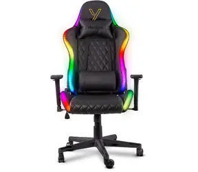 YENKEE YGC 300RGB Stardust Schwarz / Gaming-Stuhl / 3D-Armlehnen / RGB-Beleuchtung / Belastbarkeit 120 kg