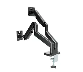 Gembird MA-DA2-06 2-Monitor-Tischhalterung schwarz / bis zu 32 Zoll und 10 kg / neigbar