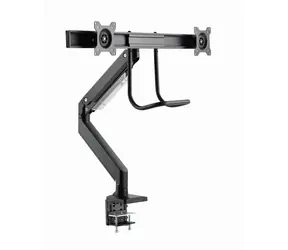 Gembird MA-DA2-04 2-Monitor-Tischhalterung schwarz / bis zu 32 Zoll und 8 kg / neigbar