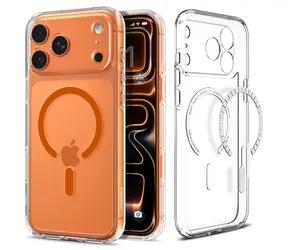 Spigen Ultra Hybrid MagSafe Schutzhülle für Apple iPhone 17 Pro Max, orange-transparent