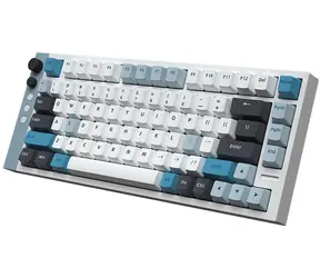 Lamzu Jet75 Gaming-Tastatur weiß / Mechanische Gaming-Tastatur / 75 % / US-Layout / Gateron Jade-Schalter / RGB-Beleuchtung / USB-C