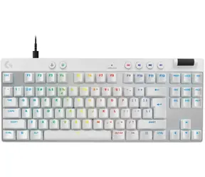Logitech G Pro X TKL Rapid weiß / Gaming-Tastatur / US-Layout / USB / RGB-Lichtsynchronisation 