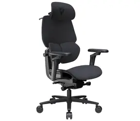 ThunderX3 FLEX Pro grau / Gaming-Stuhl / Stoffbezug / Rollen / Belastbarkeit 125 kg