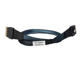 Icy Box MB406L-B 50cm schwarz / SlimSAS x8 SFF-8654 > SlimSAS x8 SFF-8654
