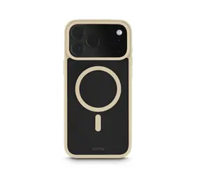 HAMA Frame Protect Schutzhülle für Apple iPhone 17 Pro Max, transparent/beige/magnetisch 