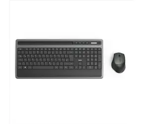 HAMA KMW-600 anthrazit-schwarzes kabelloses Multimedia-Tastatur- und Maus-Set