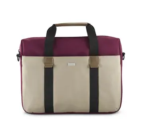 HAMA Silvan beige-burgunderrot / Laptoptasche / 40-41 cm (15,6-16,2 Zoll) / recyceltes Polyester