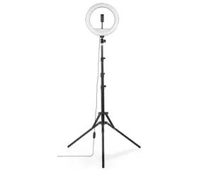 HAMA SpotLight Steady 120 III / 12" runde LED-Leuchte für Handy / Bluetooth-Auslöser / Stativ