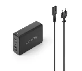 HAMA USB-Ladestation GaN schwarz