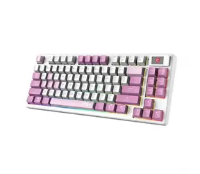 MSI FORGE GK600 TKL lila / Kabellose Gaming-Tastatur / Mechanisch / RGB / USB-C / BT / DE-Layout