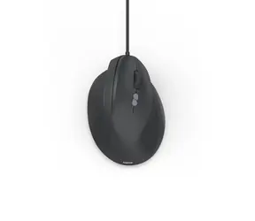 HAMA ECM-500R schwarze, vertikale, ergonomische Kabelmaus für Rechtshänder