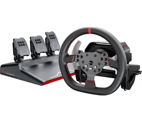 PXN PXN-V10 Pro Gaming-Set / Lenkrad + Pedale + Montagehalterungen / Kompatibilität: PC, PS4, Xbox One, Xbox Series X & S