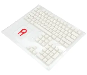 Redragon A130 PBT Doubleshot weiße Tastenkappen / 104 Stück / US-Layout