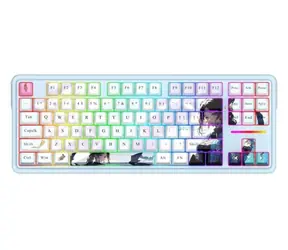 Redragon Antonium PRO K728AK-RGB-PRO hellblaue Gaming-Tastatur / mechanisch / RGB / USB / US
