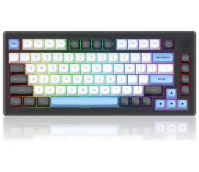 Redragon K732WLB-RGB-PRO Uranus Pro 82 Schwarz / Gaming-Tastatur / Mechanisch / Leopard L / RGB / Bluetooth / USB-C / US-Tasten