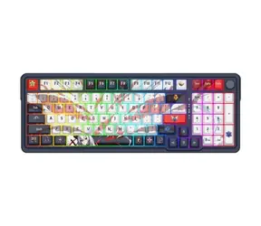 Redragon K686AK-RGB-PRO Eisa weiß-grau / Gaming-Tastatur / mechanisch / RGB / USB-C / BT / US