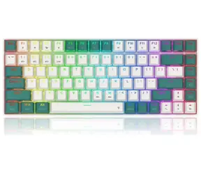 Redragon K678WG-RGB-PRO Singed Green / Gaming-Tastatur / Mechanisch / Redragon Schalter / RGB / Bluetooth / USB / US-Tasten