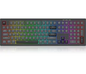 Redragon K518 Crux schwarz / Gaming-Tastatur / RGB / USB / US