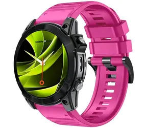 Mobile Origin Easy Strap Silikonarmband für Garmin QuickFit 22 mm, pink