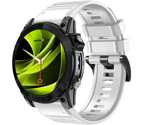 Mobile Origin Easy Strap Silikonarmband für Garmin QuickFit 20 mm, weiß