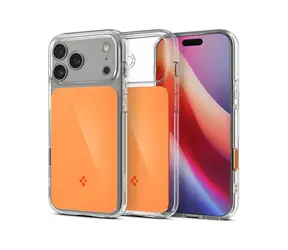 Spigen Ultra Hybrid T MagSafe Schutzhülle für Apple iPhone 17 Pro Max, glänzend orange