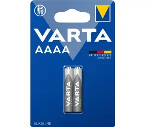 Varta Batterie LR61 AAAA / 1,5 V / 640 mAh / Alkaline / 2 Stück / in Blisterverpackung 