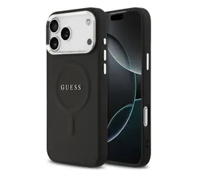 Guess PU Saffiano MagSafe Rückseite für iPhone 17 Pro Max Schwarz