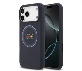 Red Bull Silikon-Rückseite mit blauem Ring und MagSafe-Funktion für iPhone 17 Pro Max, Marineblau