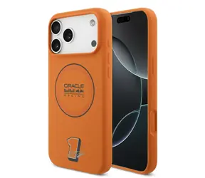 Red Bull Silikon-Rückseite mit blauem Ring und MagSafe-Funktion für iPhone 17 Pro Max, Orange