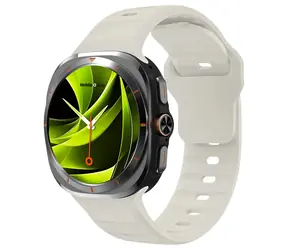 Mobile Origin Easy Strap Silikonarmband für Samsung Galaxy Watch Ultra 47 mm, beige