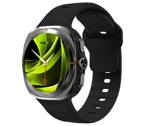 Mobile Origin Easy Strap Silikonarmband für Samsung Galaxy Watch Ultra 47 mm, schwarz