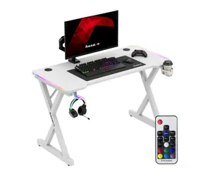 Huzaro Hero 2.3 RGB weiß / Gaming-Tisch / 120 x 60 x 72 cm