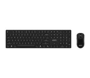 MSI FORGE K-210 Schwarz / Kabelloses Tastatur- und Maus-Set / 2,4 GHz / Membran / Optisch / 1600 DPI / DE-Layout