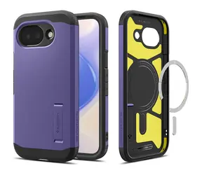 Spigen Tough Armor Schutzhülle mit MagSafe für Google Pixel 10a, Aschviolett 