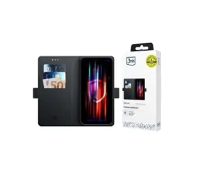3mk Wallet Case Schutzhülle für Redmi 15C schwarz