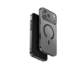 UNIQ Airsuit MagClick Ladeschutzhülle für iPhone 17 Pro Max, Glänzendes Rauchgrau