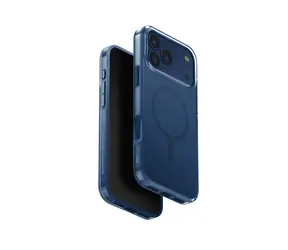 UNIQ Clario MagClick Ladeschutzhülle für iPhone 17 Pro Max, Königsblau