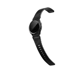 UNIQ Fluo Magnetarmband für Garmin Smartwatch 22 mm, Mitternachtsschwarz