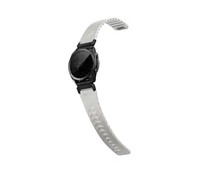 UNIQ Fluo Magnetarmband für Garmin Smartwatch 22 mm, Nebelgrau