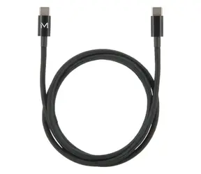 Mobilis 001388 Kabel USB-C 100W 2m schwarz / 2x USB-C (M)