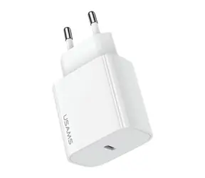 USAMS Wandladegerät 1xUSB-C T65 Ladegerät / PD20W