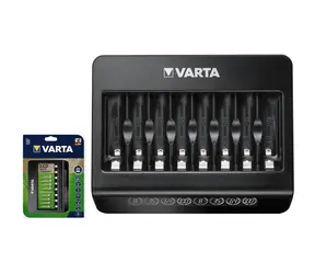 Varta LCD Multi Charger+ / Akkuladegerät / 100-240 V / USB-C / 8xAA | AAA